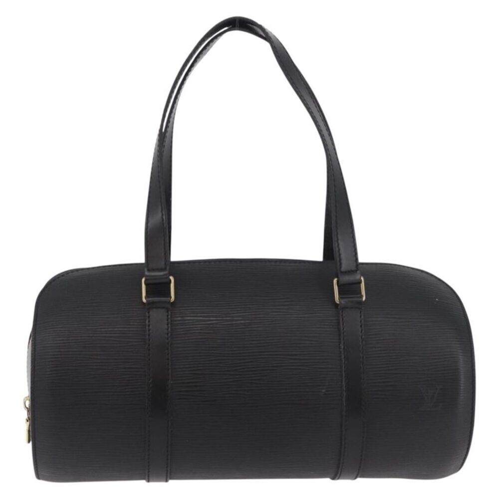 Louis Vuitton Soufflot Epi Leather Black Leather Handbag